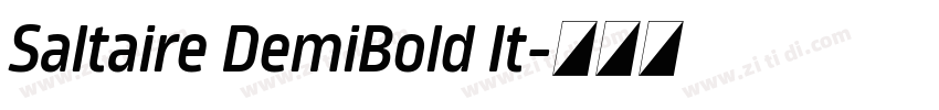 Saltaire DemiBold It字体转换